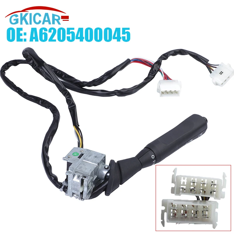 A6205400045 6205400045 8+ 7 Pins Headlight Turn Signal Switch 201727/15180 0340540006 For Mercedes Truck SK 3233 3535