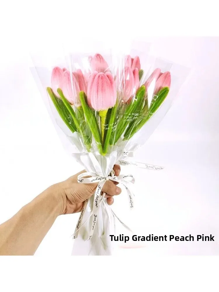 Tulip Bouquet Twist Stick DIY Material Kit Teacher's Day Teacher Gift Qixi Festival Mother's Day Handcraft Weaving Kit