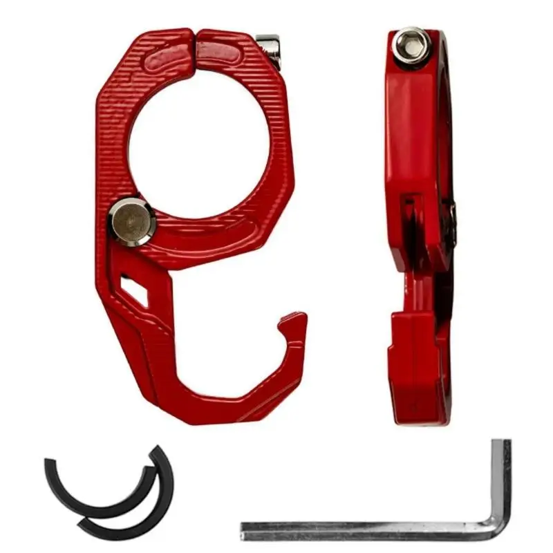 Anti Slip Motorcycle Utility Hook Reinforced Aluminum Frame Accessory Motorcycle Gear Hook for Secure Luggage Attachment  