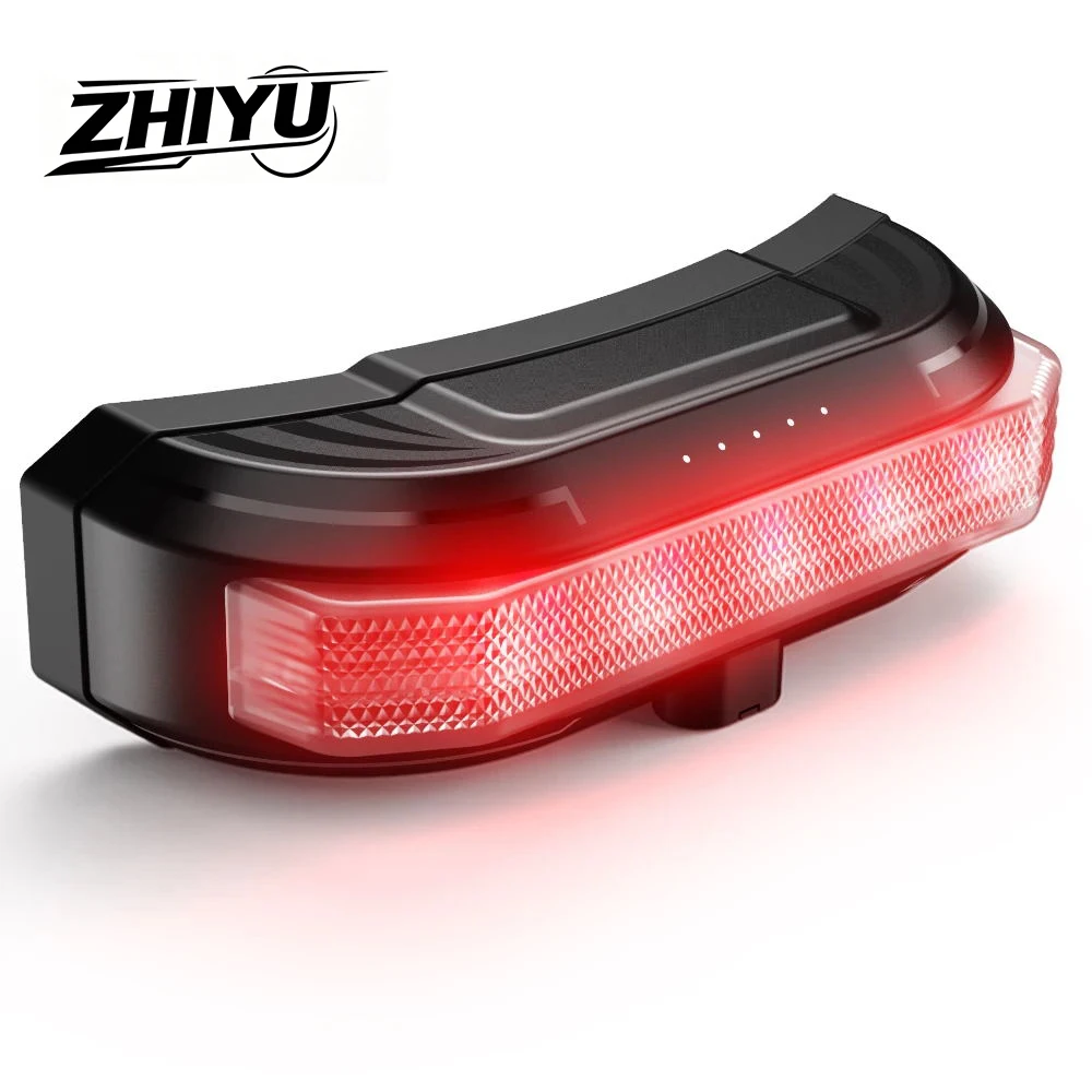 

ZHIYU Magnetic Helmet Bluetooth Headset Bluetooth 5.4 Wireless Handsfree 2000mAh Large Battery With Warning Tail Light