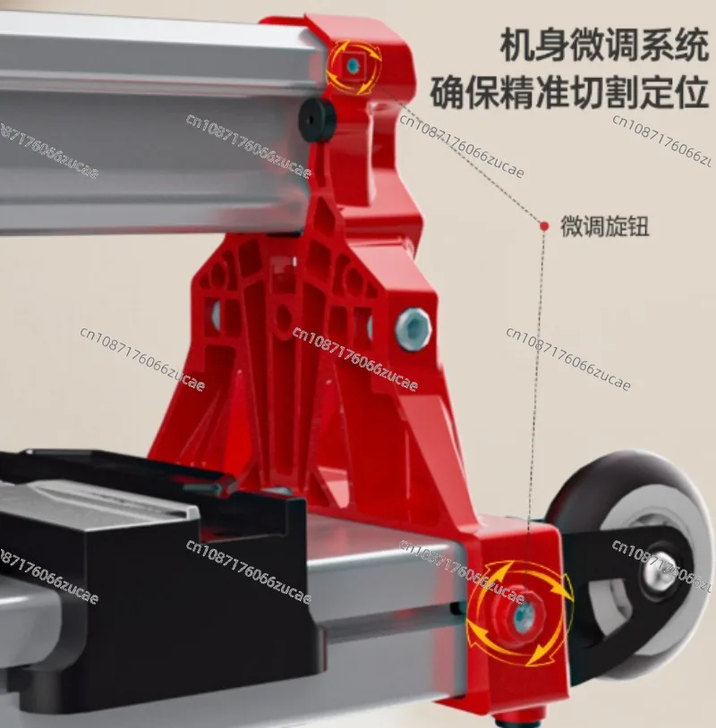 Neue hochpräzise manuelle Fliesenschneidemaschine für Monorail