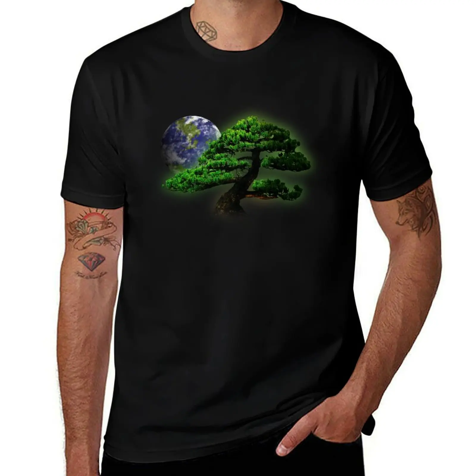 Earth Day T-Shirt Big and Tall Solid Color T-Shirt