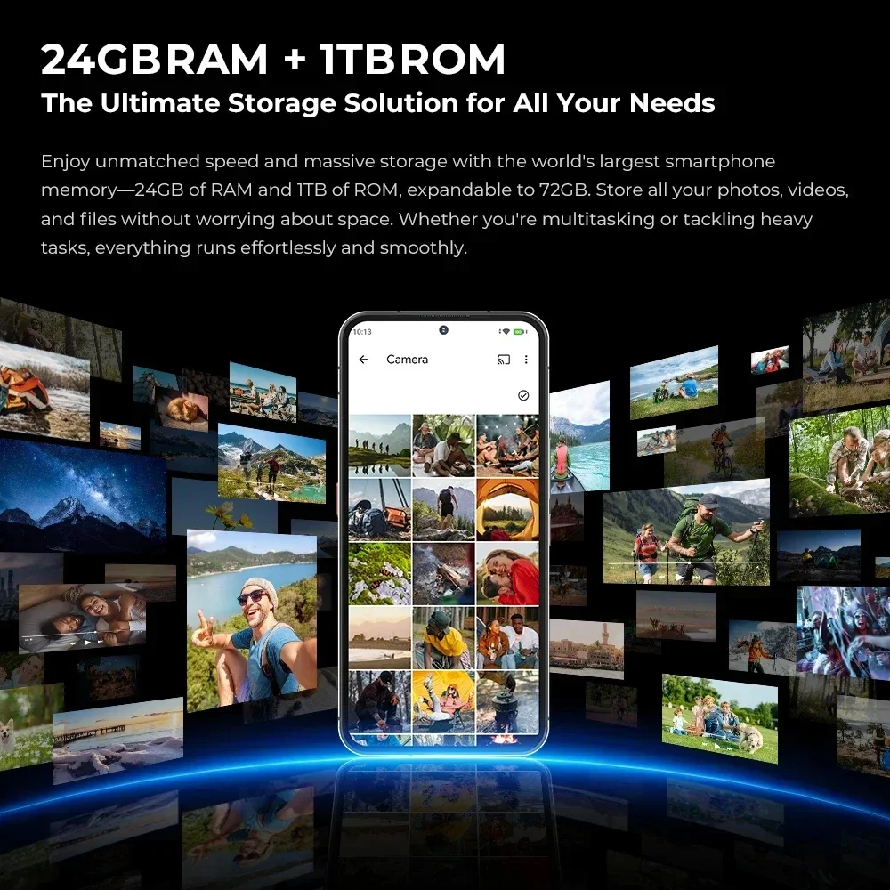 Oukitel WP200 Pro 5G Rugged Smartphone Android 15 Modular Design Detachable Earphone Watch 24GB(Up To72GB)RAM+1TB 108MP Phone