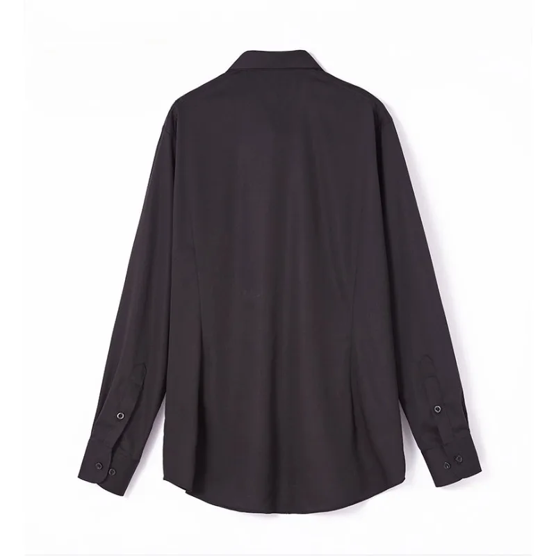 Chemise tissée personnalisée pour hommes, chemise formelle d'affaires pour salle de bal, pratique de la danse moderne, uniforme de danse latine pour hommes