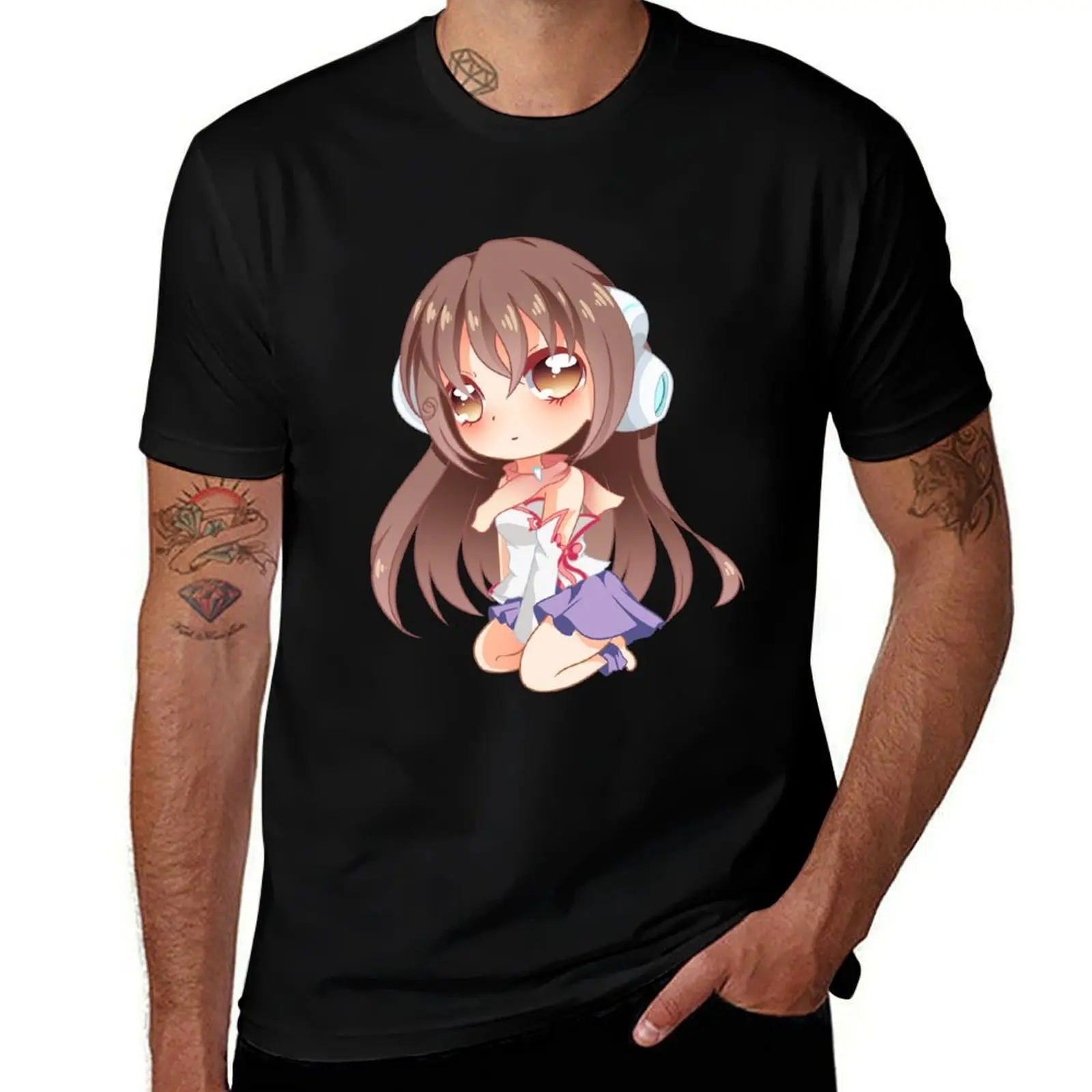 vocaloid-ココネちび-tシャツ-リラックスフィット-カジュアル半袖トップス
