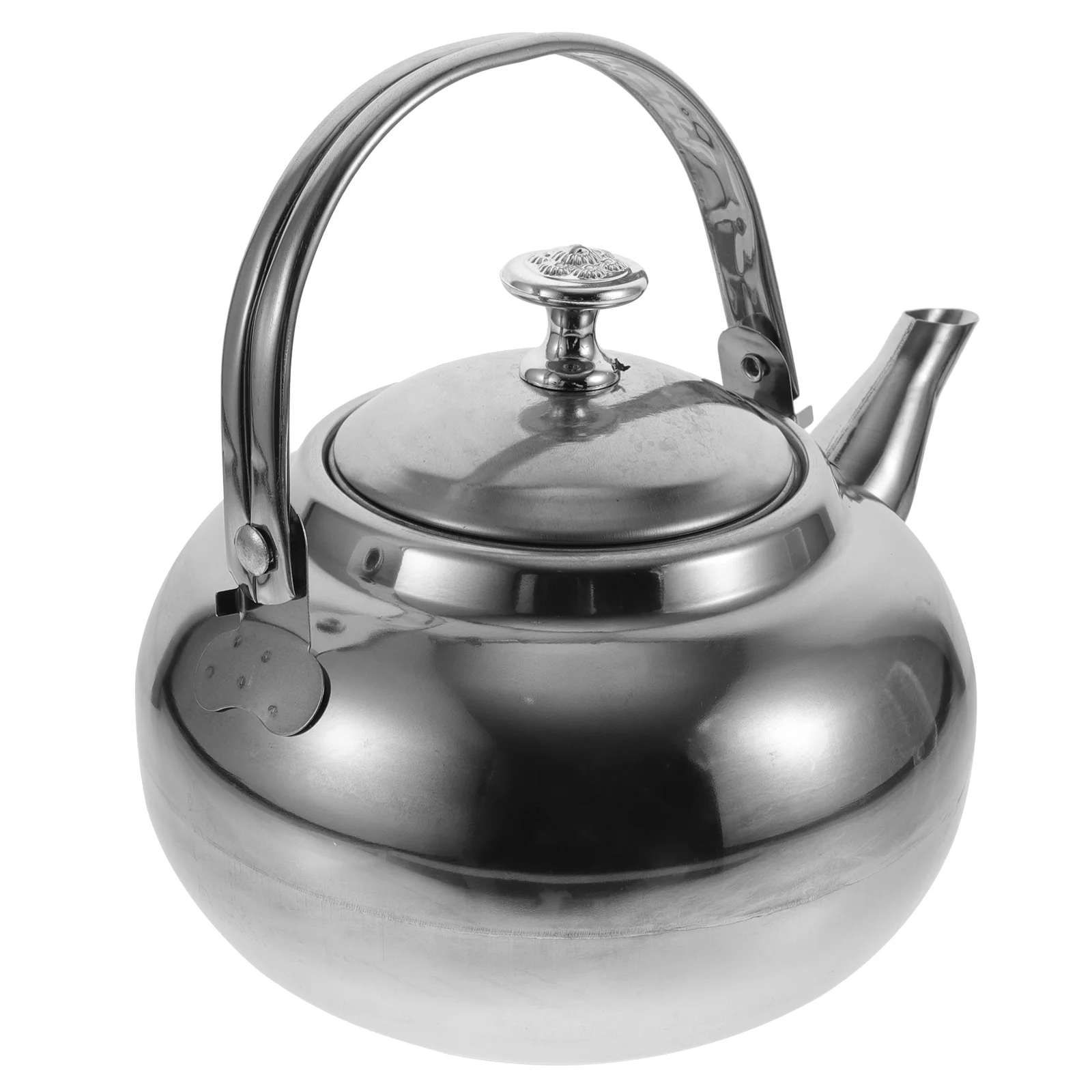 Perculators Coffee Machines Pot Teapot for Stovetop Stainless Steel Kettle Whistling Filter Boiler Silver Travel