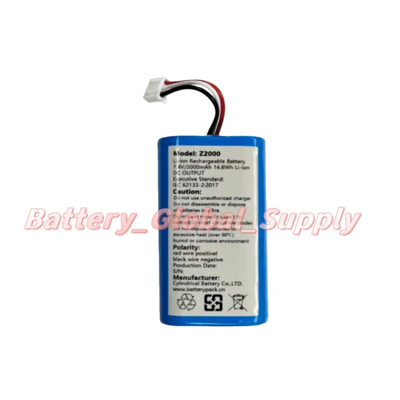 

Аккумулятор для Z2000 с 3-контактным разъемом 7.4v 2000mAh 14.8Wh, быстрая доставка, хорошее качество
