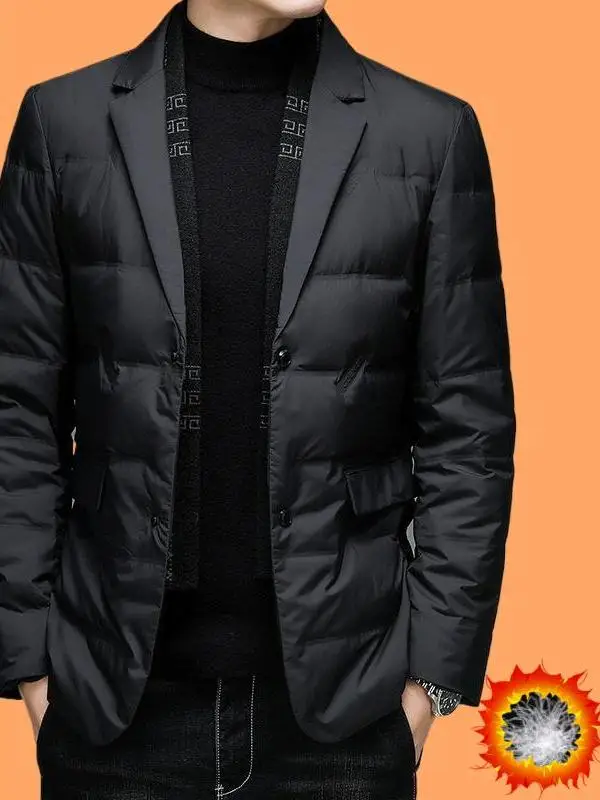 

Elegant Lightweight Winter Men's Necktie down Jacket Slim Fit Casual Style Waterproof Anti-Static Comfortable Breathable