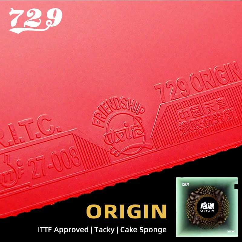 729 Friendship Origin Table Tennis Rubber Sheet 729 C-5 MAX Blade Loop Forehand(counter) Spin Tacky Fast Break Rug Hard Sponge