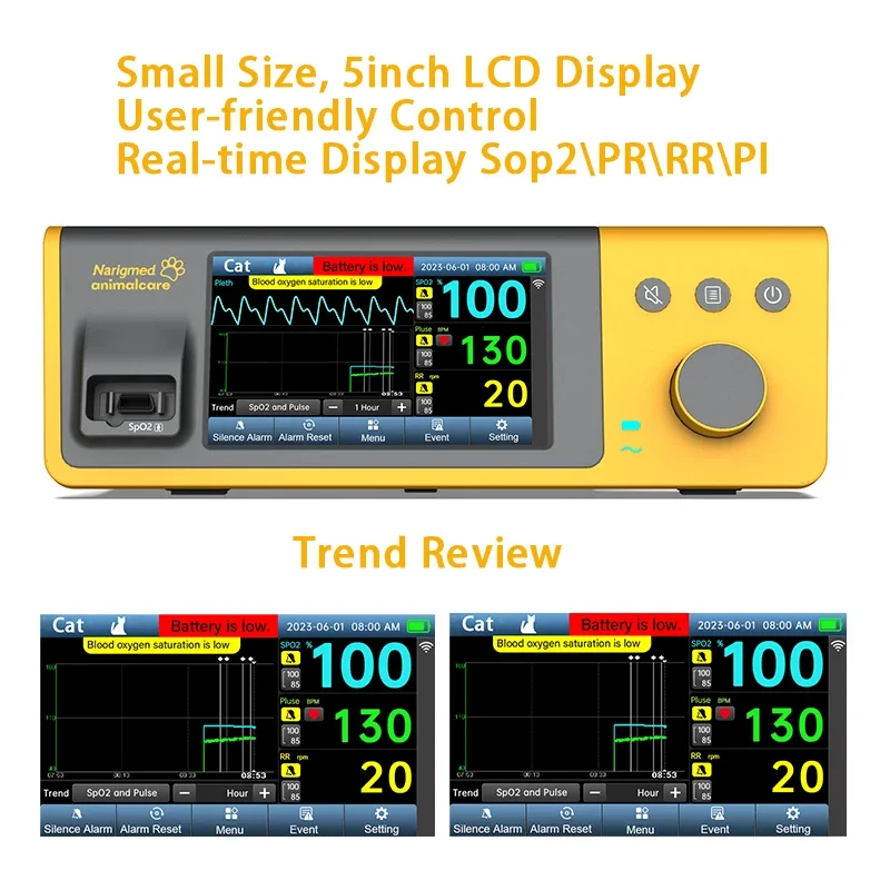 Factory Price Vet Handheld Pulse Oximeter Spo2 Pr Animals Oximeter With