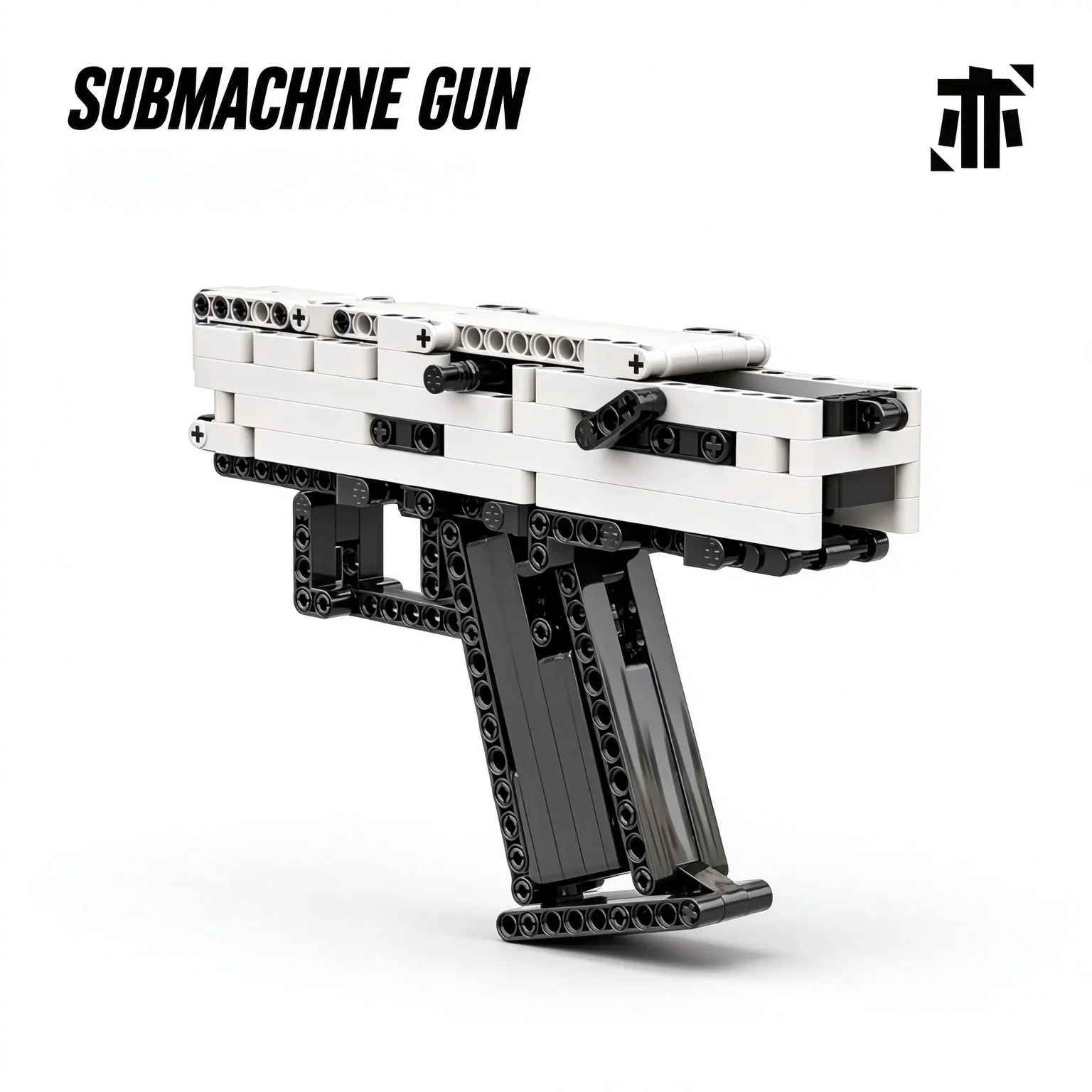 MOC G19 Submachine Gun Building Blocks Kit Technical Bricks Assemble Model Shootable Toy Gun Hobby Gift For Military Enthusiast