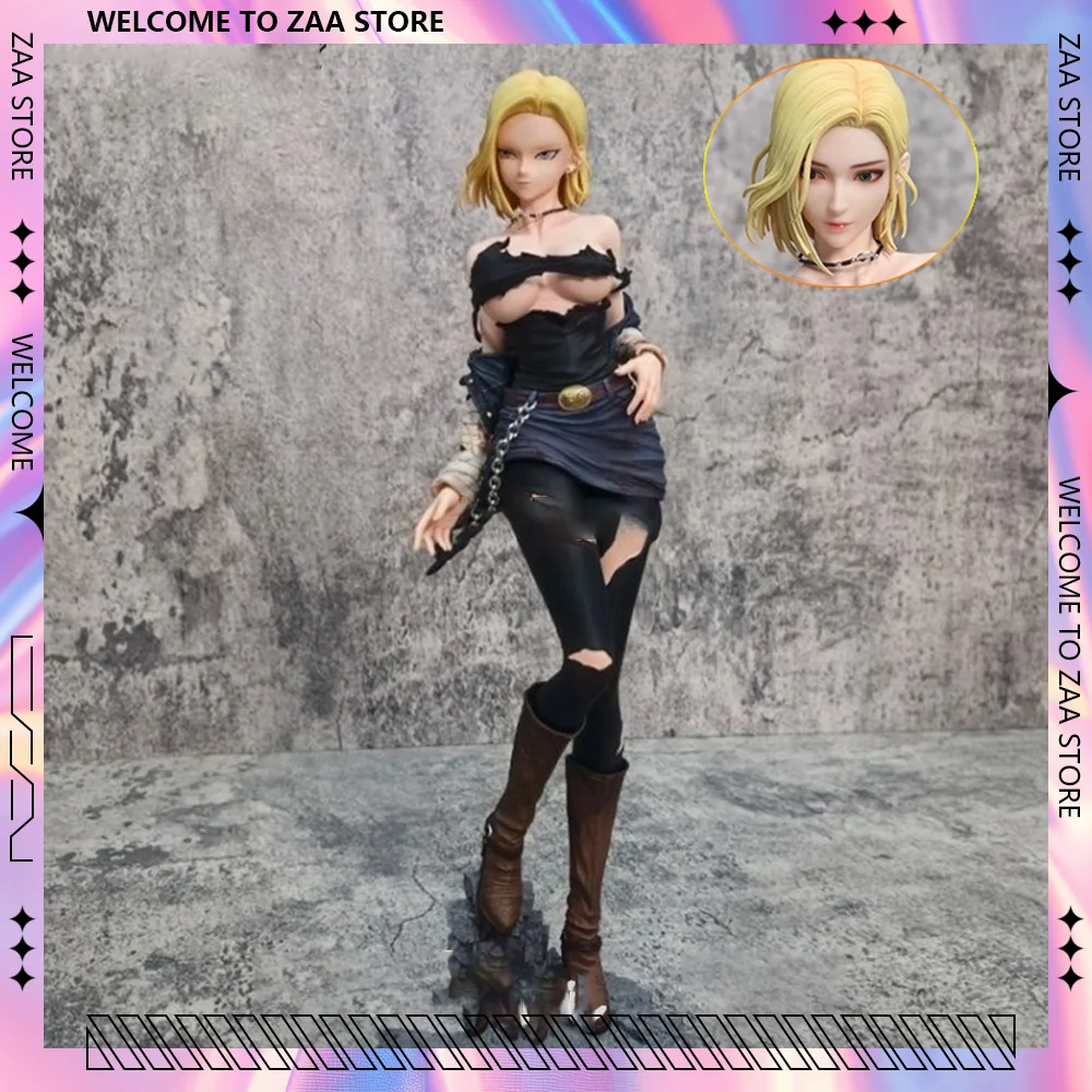 Figuras de acción de Dragon Ball Z de 30cm, Android 18, estatua de Pvc de Lazuli Sexy, modelo de muñeca, adorno coleccionable, juguetes de cumpleaños