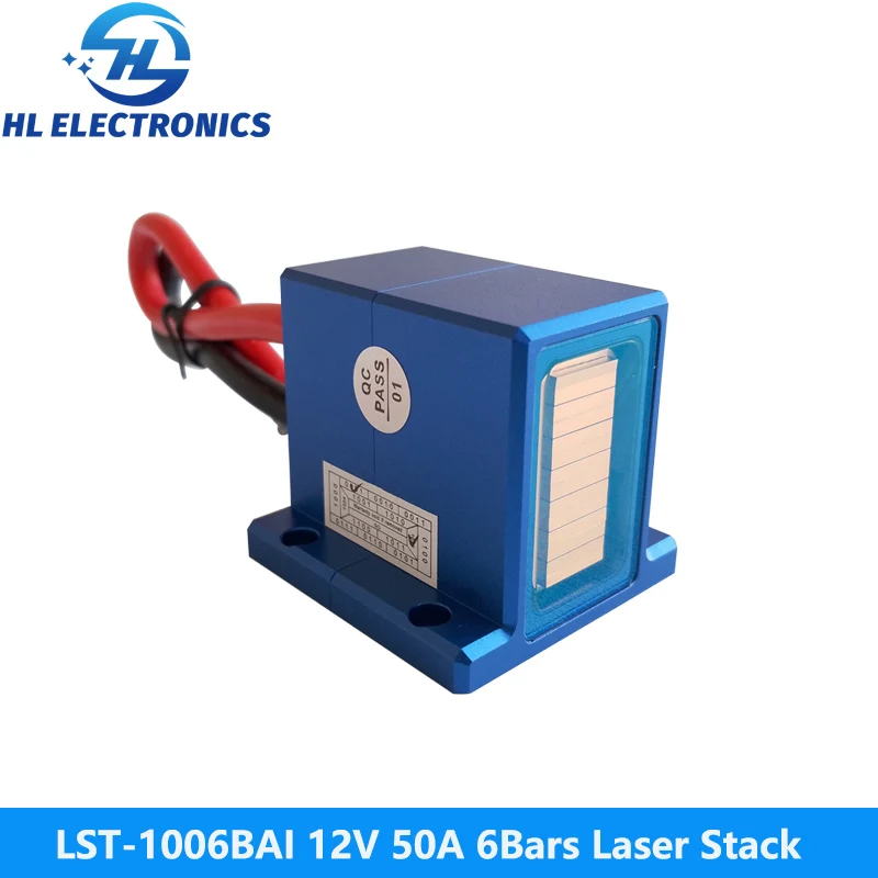 LST-1006BAI Blue 12V 50A 6Bars 600W 808nm Laser Stack for Hair Removal Machine