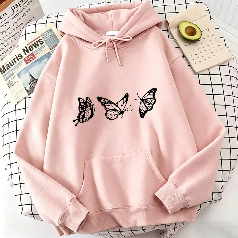 

Vintage Butterfly Print Hoodies Spring Autumn Winter Casual Hoodies Sweatshirts Men Women Tops Gothic Hoodie Sweatshirt