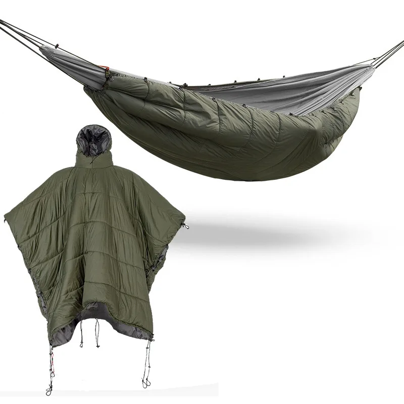 Outdoor camping warm cloak cover hiking hammock thickened warm