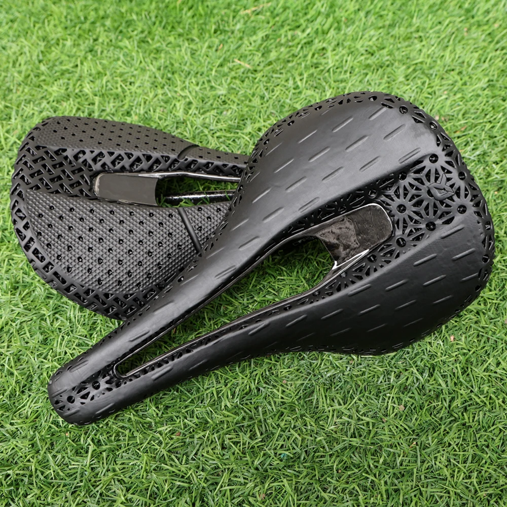 

RYET полностью карбоновое велосипедное седло с 3D принтом 240 мм * 147 мм 7*9 мм велосипедное седло из ЭВА для MTB гравийного дорожного велосипеда, сиденье, детали велосипеда