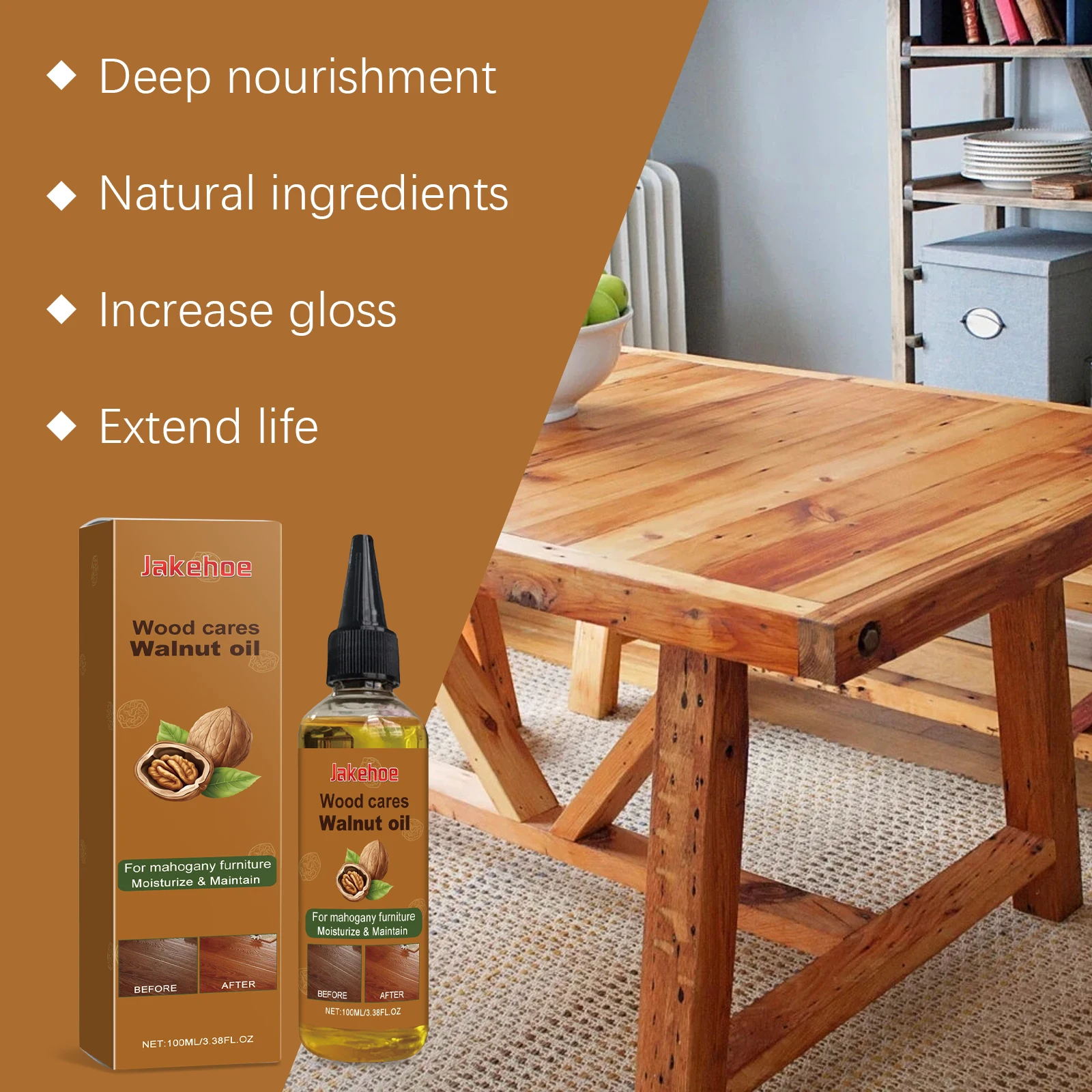 100ml Wood Floor Polishing Cleaner Wooden Furniture Repair Agent Multifunctional Furniture Polish Oil For Wood Furniture Floor