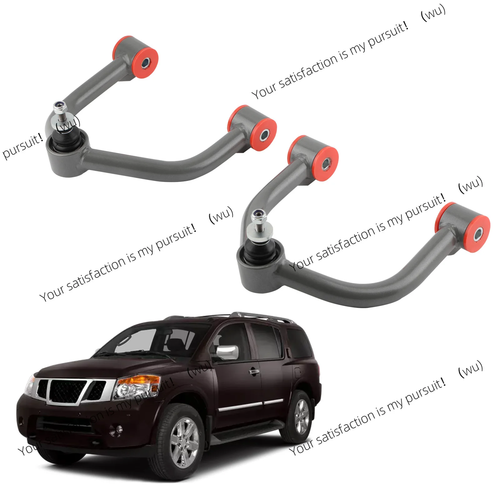 2 front upper control arm tubular 2-4 inch lift kit for Nissan Armada Titan 2004 +