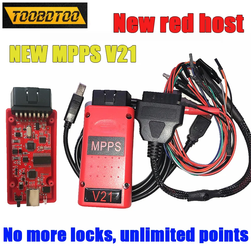

No More Locks And Unlimited Points MPPS V21 ECU Chip Tuning Tool Better Then MPPS V16/V18 Interface Auto OBD 2 OBD2 CAN Cable