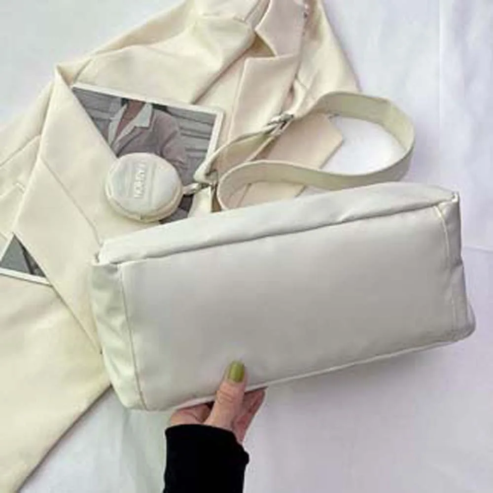 

2pcs/set Mini Round Pouch Women Sholder Bag Adjustable Strap Large Capacity Large Capacity Handbag Japanese Style Storage Pouch