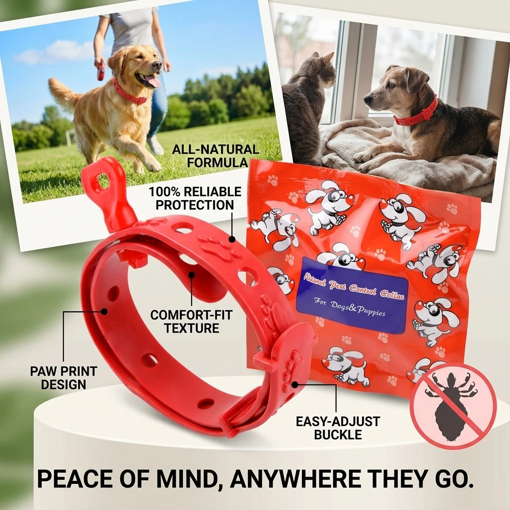 1pcs Dog Anti Flea And Ticks Collar 8 Month Pet Protection Retractable Pet Collars For Puppy Cat Small Dogs Accessories