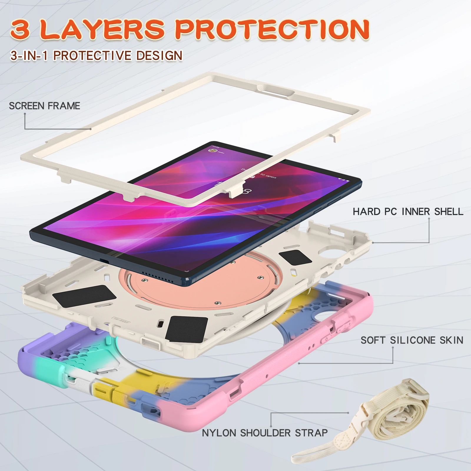 Kids Stand Case Universal For Lenovo Tab M10 Plus 2020 K10 2021 10.3