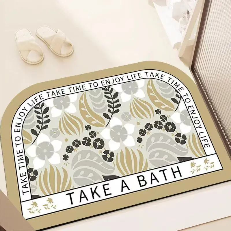 Bathroom absorbent diatom mud toilet  doormat toilet toilet floor mat toilet carpet