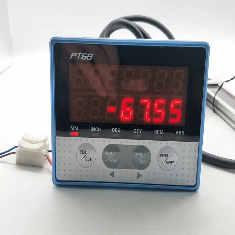 PT68 LED Single Axis Digital Display Meter for Woodworking Food Sawing Machine