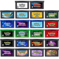 Cartucho de juego GBA, tarjeta de consola de videojuegos de 32 bits, serie Pokemon, corona, trébol, Quetzal, glazado, Gaia