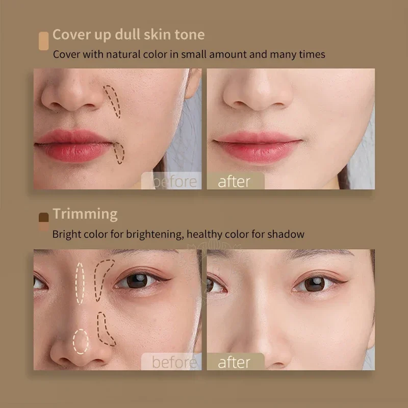 Korea Cosmetics TFIT 3-color Concealer Palette Professional Makeup Conceal Cream for Face Eye Contour Dark Circles Corrector 3g