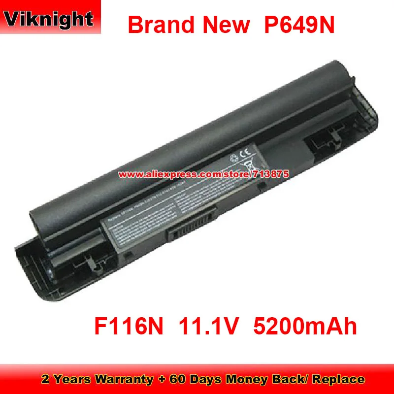 Brand Novidades P649n 0f116n Bateria para Dell Vostro 1220 1220n V1220 G162n 45111120 N877n 0j037n 3120140 42914244 11.1v 5200mah