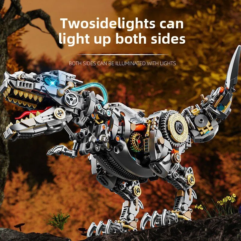 

Beauty and mechanical Tyrannosaurus rex model puzzle assembly building block boy toy