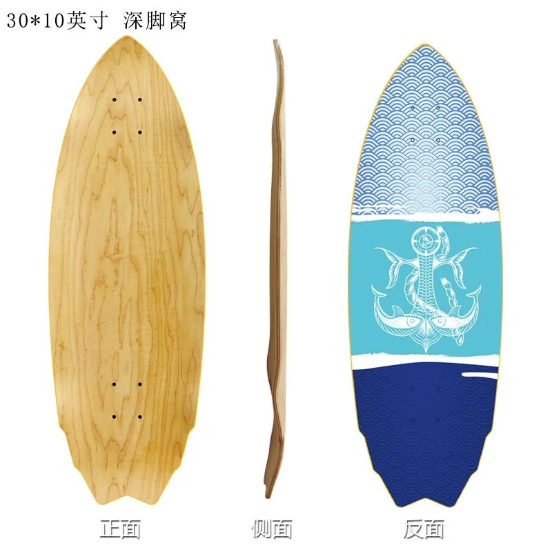 30 pollici Land Surf Skate Board Sport Surfskate Deck concavo Tilt Tail Maple Deck Part Carving Pumping Outdoor Land Surf Deck