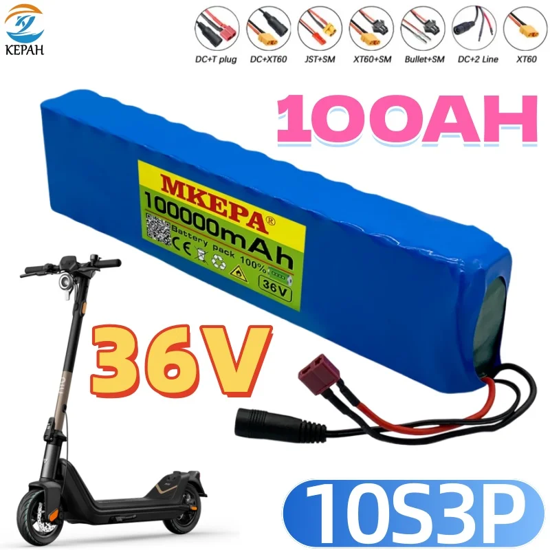 

Аккумулятор для электросамоката 10S3P 36В 100Ач, литиевая батарея для электросамоката 500Вт, аккумулятор 36В 10S3P