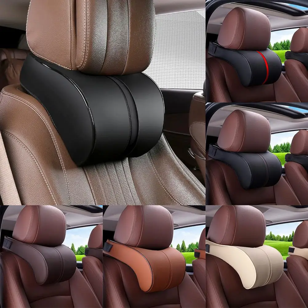 Almofada para encosto de cabeça de carro - Almofada de espuma viscoelástica com design ergonômico para um máximo alívio de pressão e conforto de direção longa