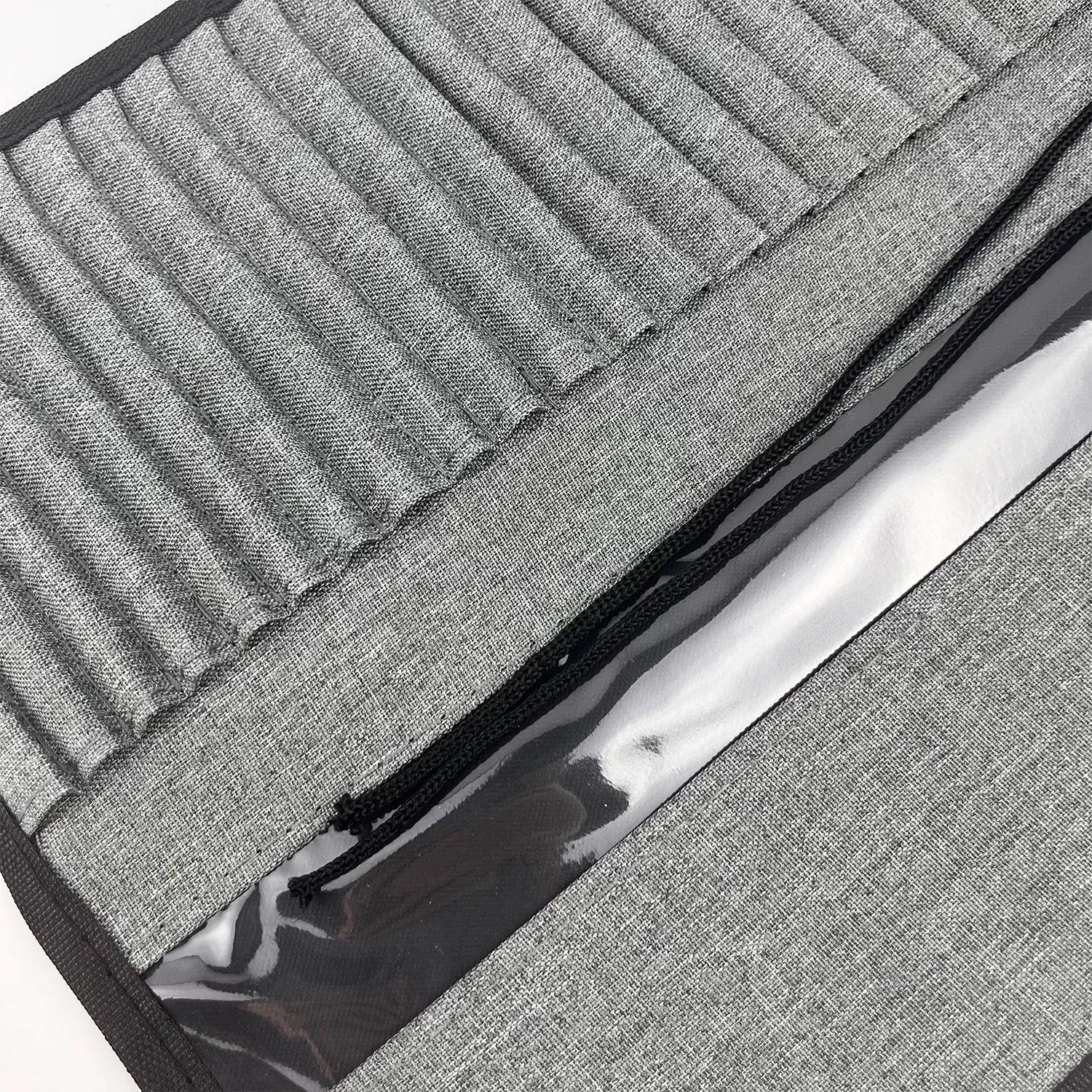 24-Slot Durable Nylon Art Brush Case, Portable Roll-Up Paint Brush Holder & Organizer Storage Bag for Gouache & Watercolor Pens