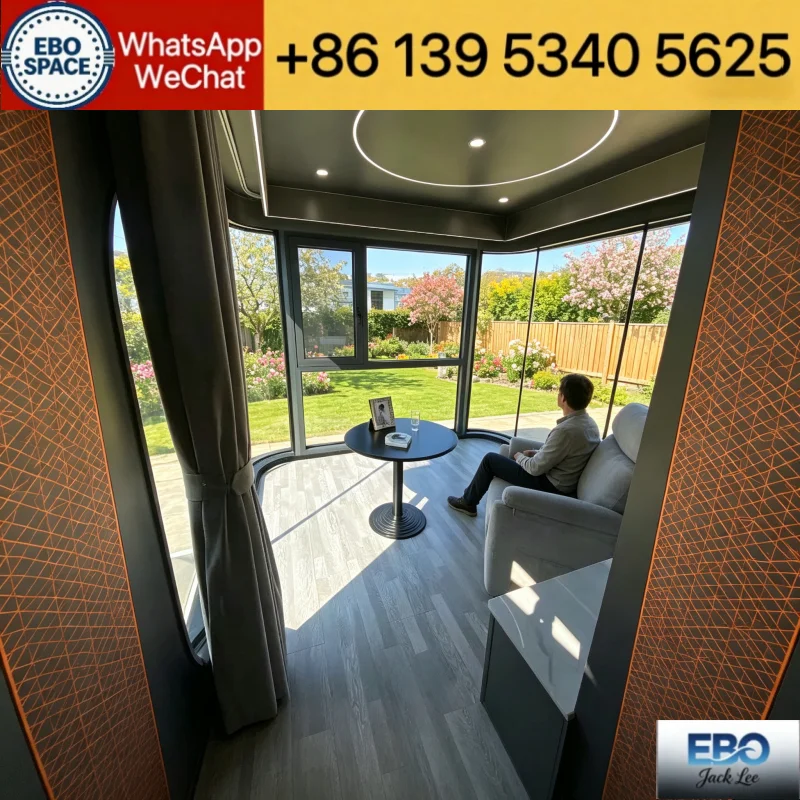  High Grade Expand Out Prefabricated Container Home Double Glazed Window Thermal Insulation 2 Bedroom Mobile Cabin Countryside H