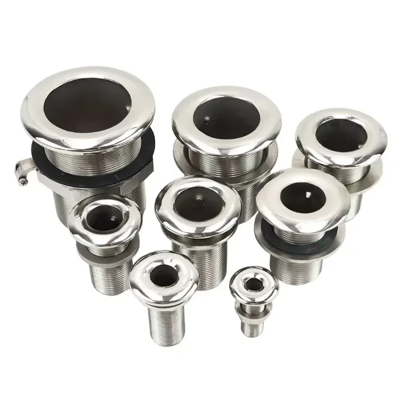 3/8’-3' Thru-hull Outlet Full Wire Spout 316 Intake Strainer Yacht Marine Hardware Water Drain,Hardware Fitting Accessories - Image 3