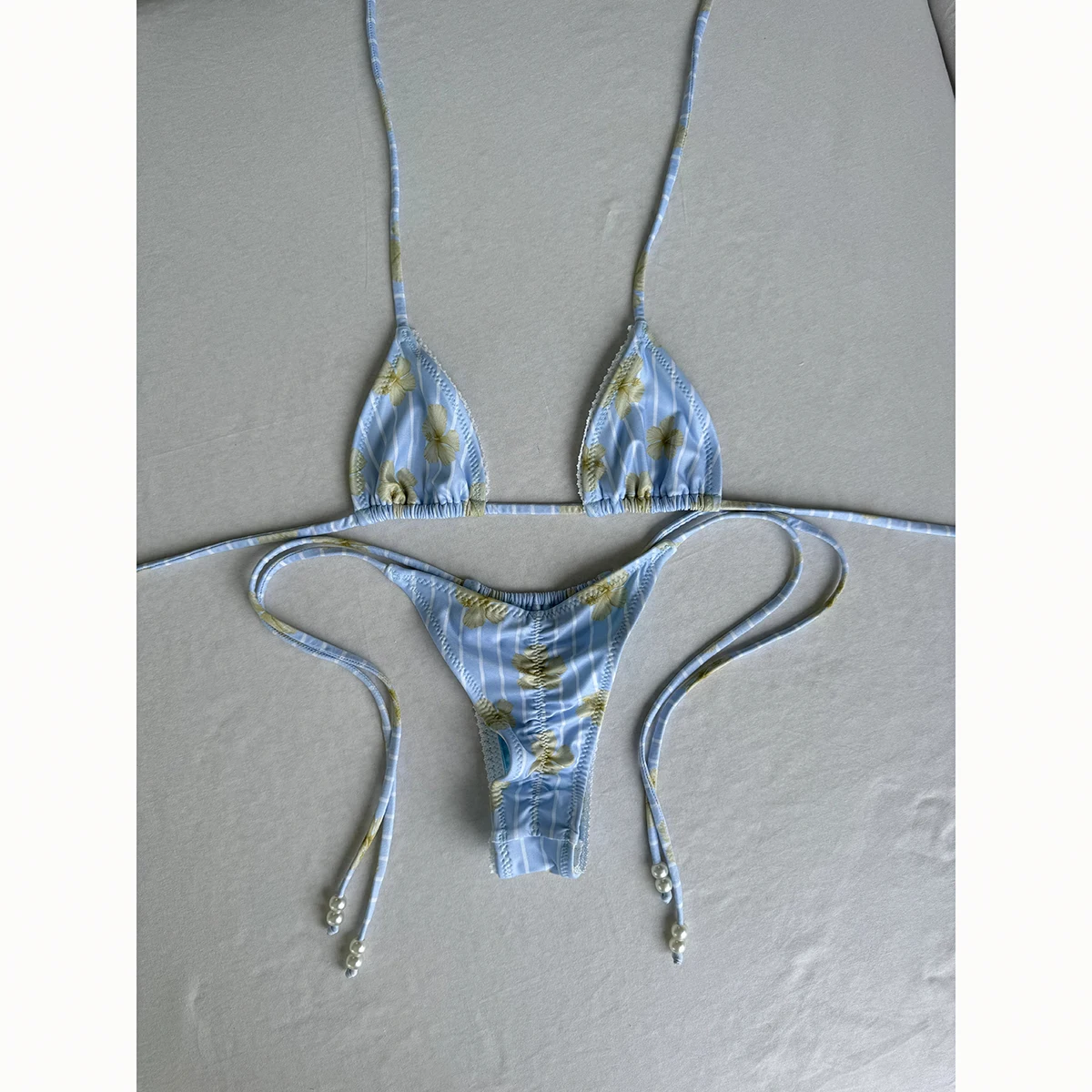 

Micro Bikinis 2026 Sexy Women Swimsuit Swimwear Female Bordered Bikini Set Biquini Bathing Suit Pearl Swimming Suit Beachwear