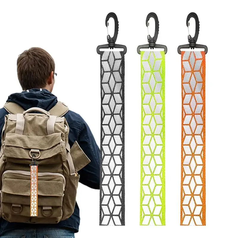 Reflective Straps For Backpack Reflective Safety Keychain For Backpack Carefully Designed Safety Supplies For Camping