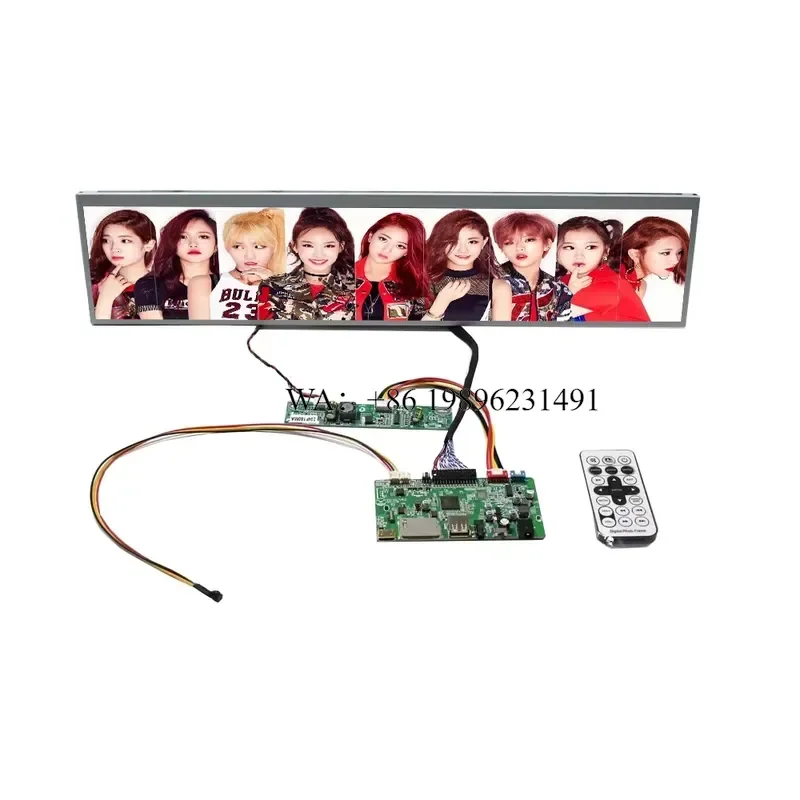 24 Inch DV240FBM-NB0 MIPI TFT LCD Screen Driver Board Touchscreen Stretched Bar Panel Elevator Retail Store Advertising