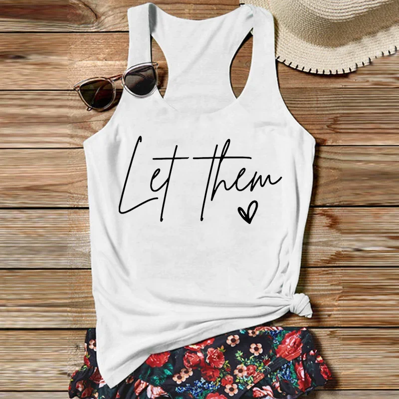 

Inspirational Quotes Tops Motivational Tank Top Women Self Love Designs Shirt Let Them Health for Shirts m