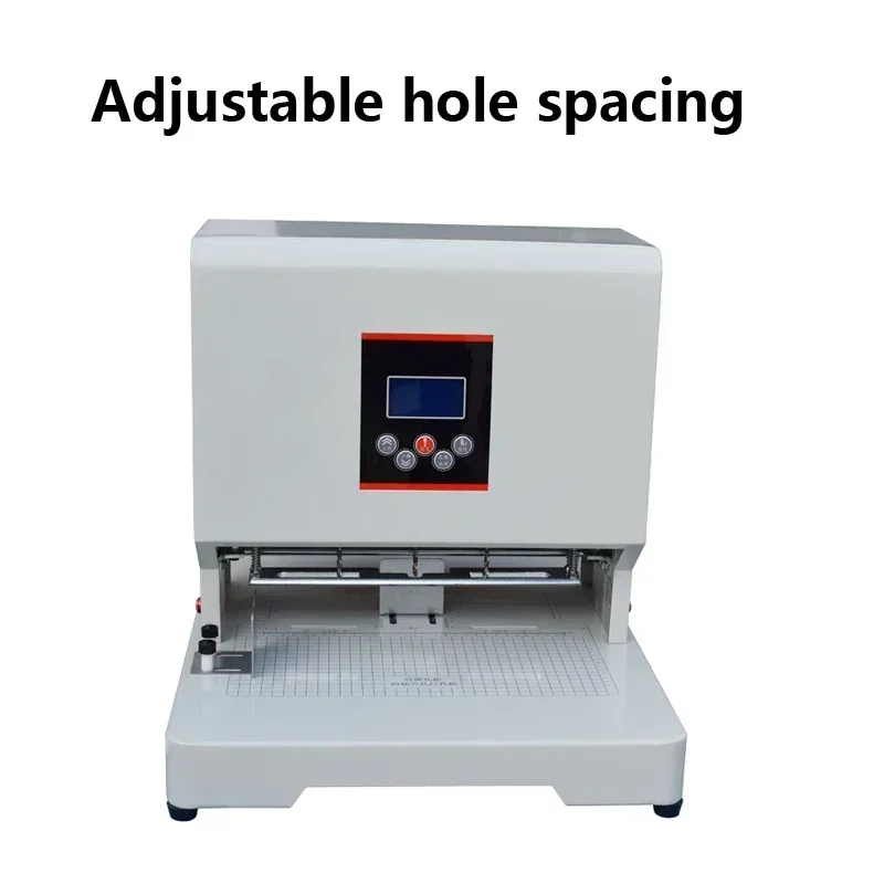 Small Upgrade Automatic Three Hole File Binding Machine Adjustable Hole Spacing Hollow Drilling Machine QY-860S QY-850K