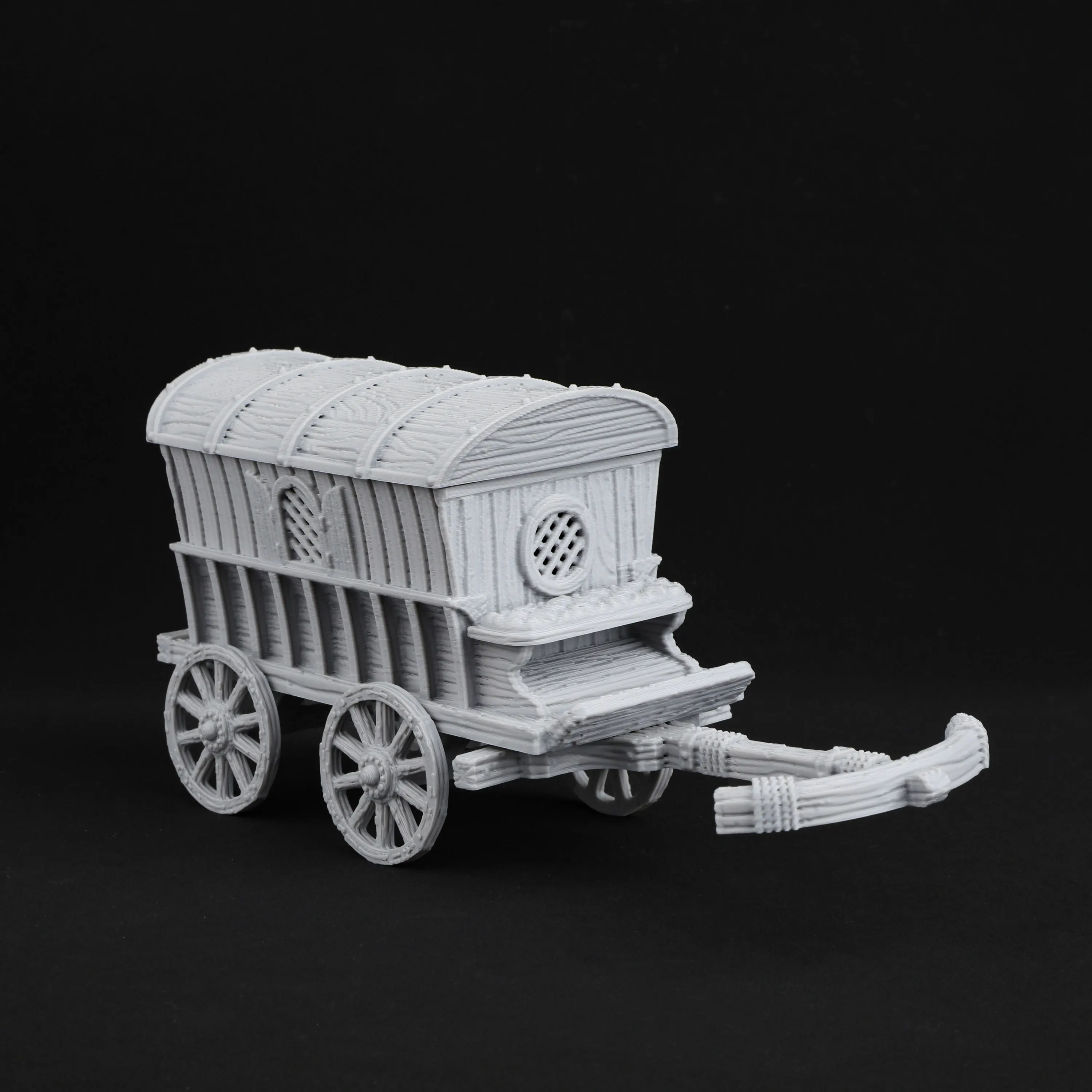 RPG Miniature Terrain 28mm Scene Building Accessory Wagon Cart for Tabletop Role Playing Board Games Decorative Ornaments Gift