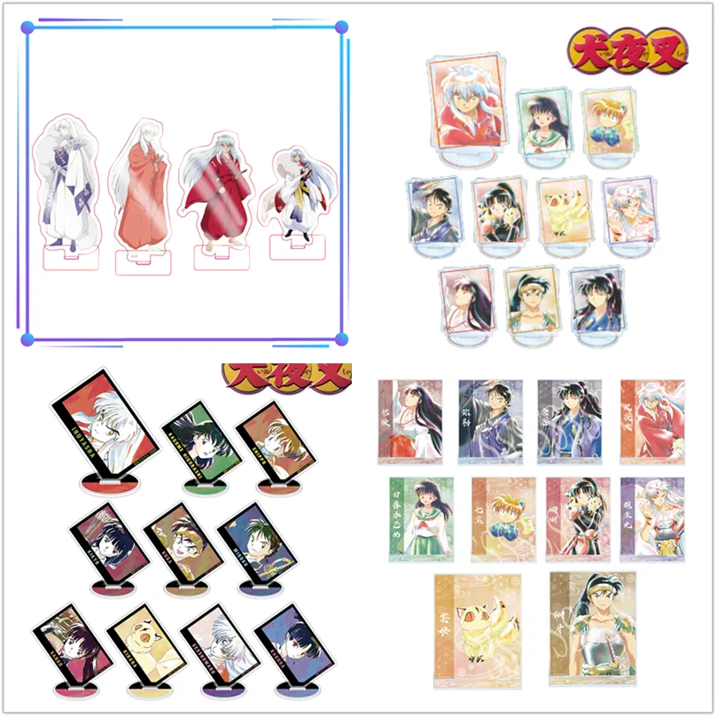 Figura de Anime de acrílico, muñeco de Higurashi, Kagome, Miroku, Sango, Kikyo, Sesshoumaru, Higurashi, modelo de soporte, juguete de Cosplay, regalo