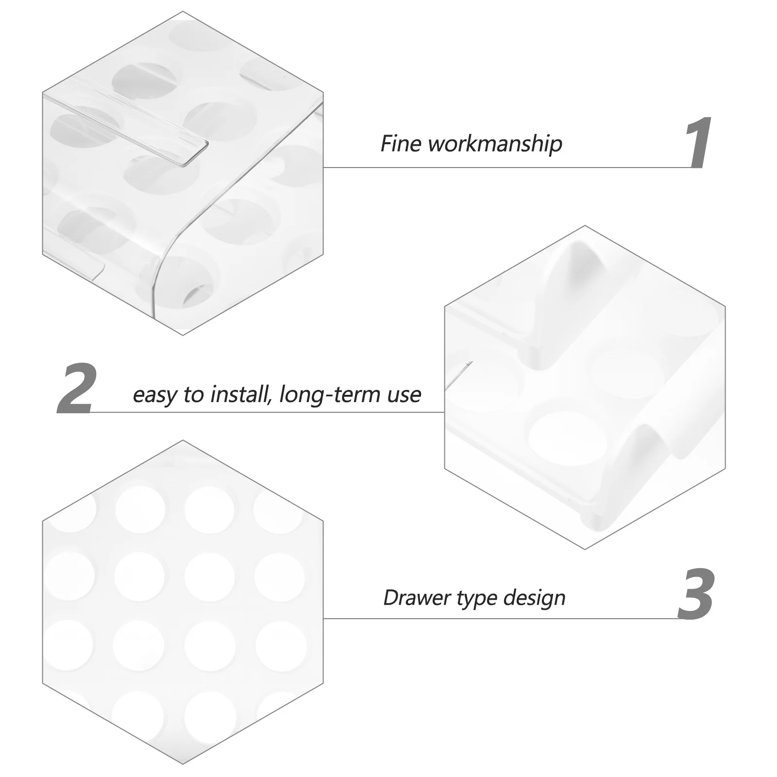

1 шт., ящик для хранения продуктов в холодильнике, прозрачный пластиковый ящик для хранения свежести, держатель для фруктов и овощей, большая емкость, запах