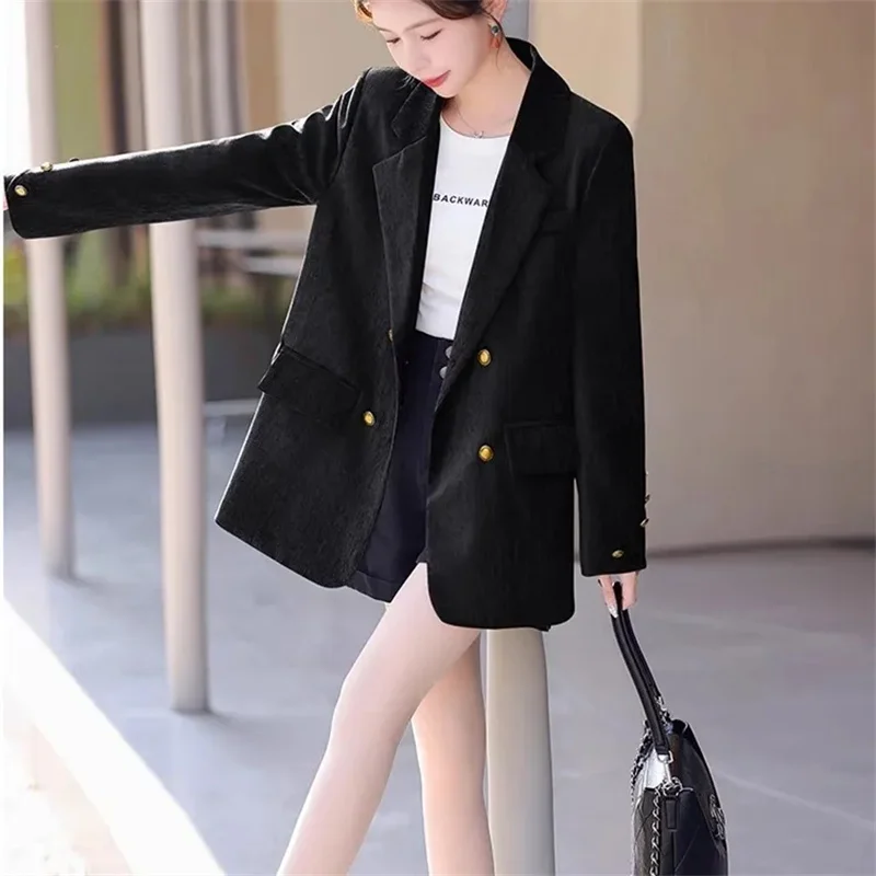 Early Spring Fashion Caramel Suit Jacket Female Spring Autumn 2024 New Trend Niche Design High Sense Leisure Waist Small Blazer