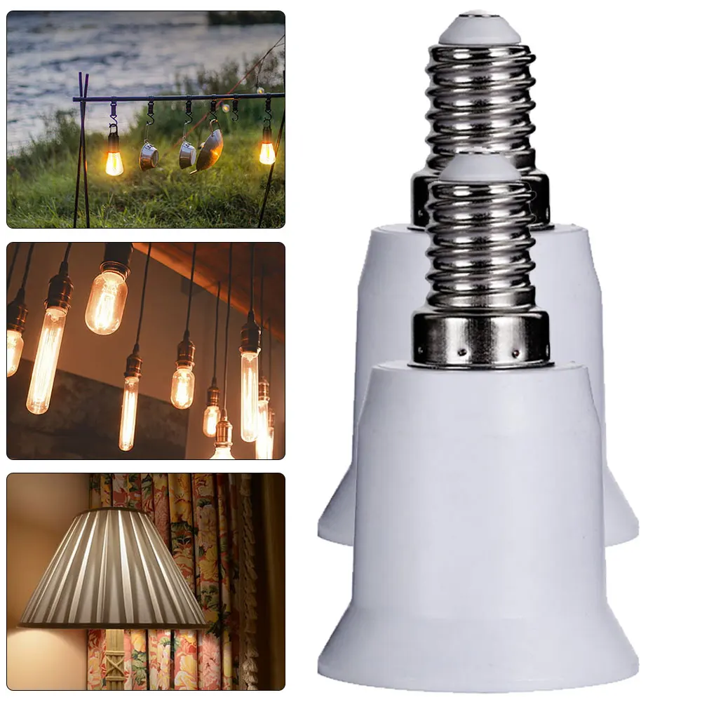 

10 шт. Переходники для лампочек E14 на E27, адаптеры для цоколя, конвертеры для светильников