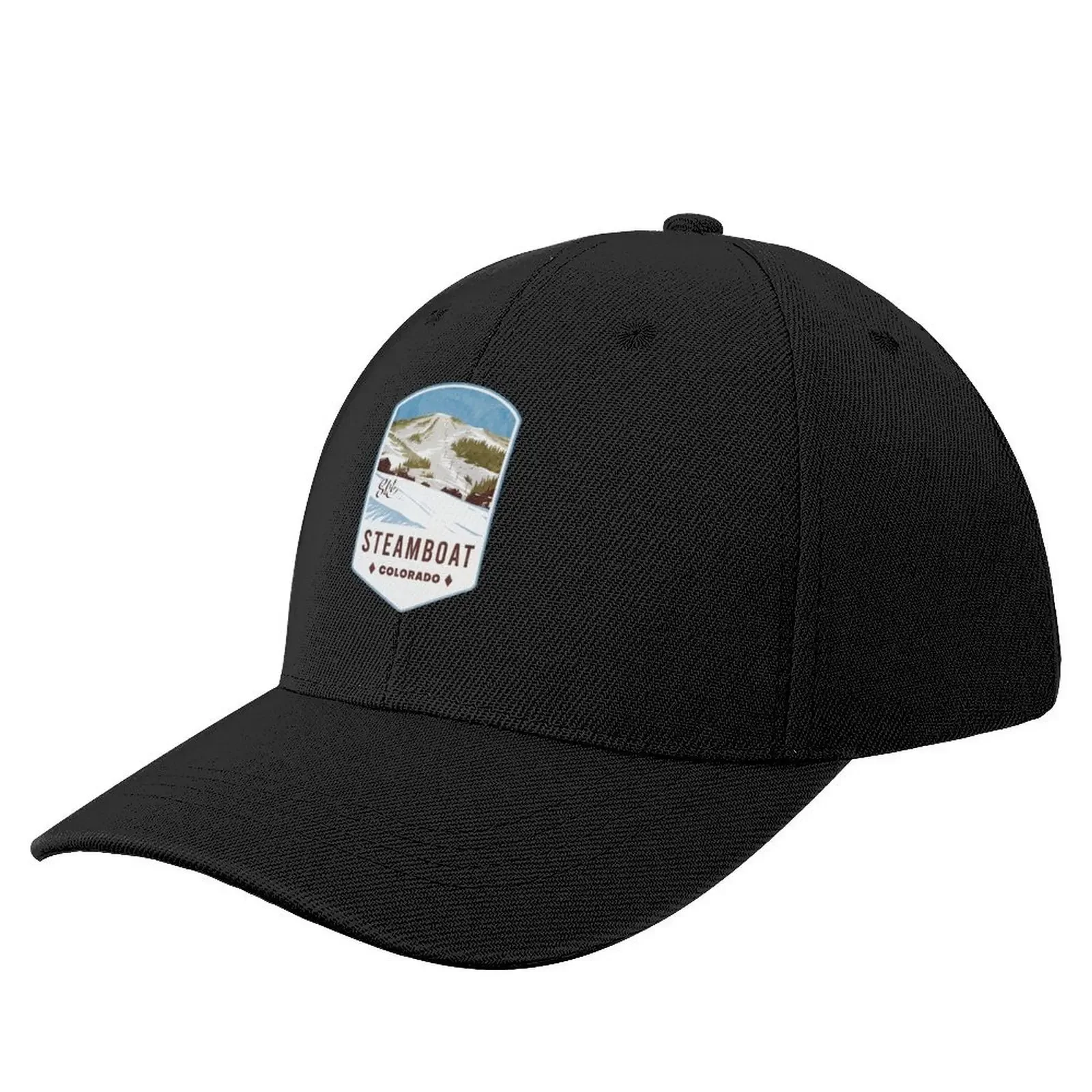 

Steamboat Colorado Ski Badge Baseball Cap Snapback Cap Visor golf hat genuine sun caps Men Women's