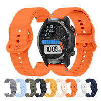20 22mm Watch Strap For TicWatch Pro 3 Ultra GPS/LTE Silicone Band for Ticwatch S2 E2 E3 GTX/GTH/GTW Sport Replacement Bracelet